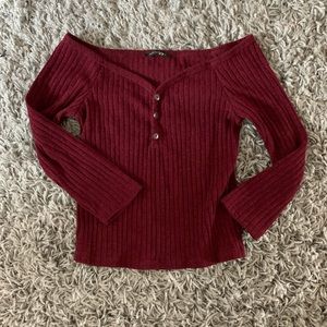 Cropped Off the Shoulder Top